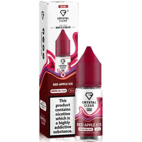 Product Image of Red Apple Ice Nic Salt E-Liquid by Crystal Clear Bar Salts 10ml